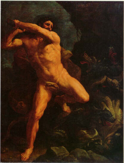 Hercule terrassant l'Hydre de Lerne, Guido Reni, 1620, Paris, Louvre